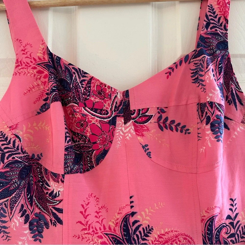 LOFT Pink Floral Mini Dress - Picture 3 of 12